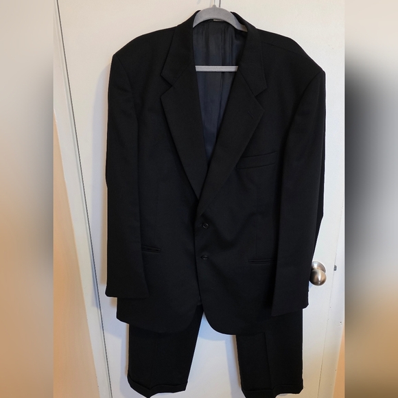 Stafford Blazer Athletic Fit Mens 46R Travel Pant 36Wx28L Blue Wool Interview - Picture 1 of 12